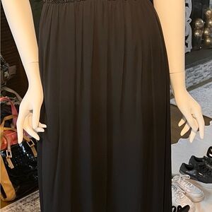 OC by Oleg Cassini Elegant Black Maxi Dress